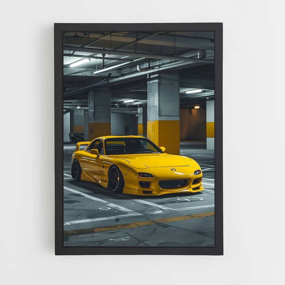 Poster Speed Yellow – affiche Mazda (vue 2)